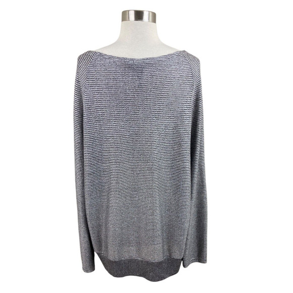 Oska Germany Silver Gray Oversized Lagenlook Pullover Size 2 XL Minimalist - Picture 3 of 4